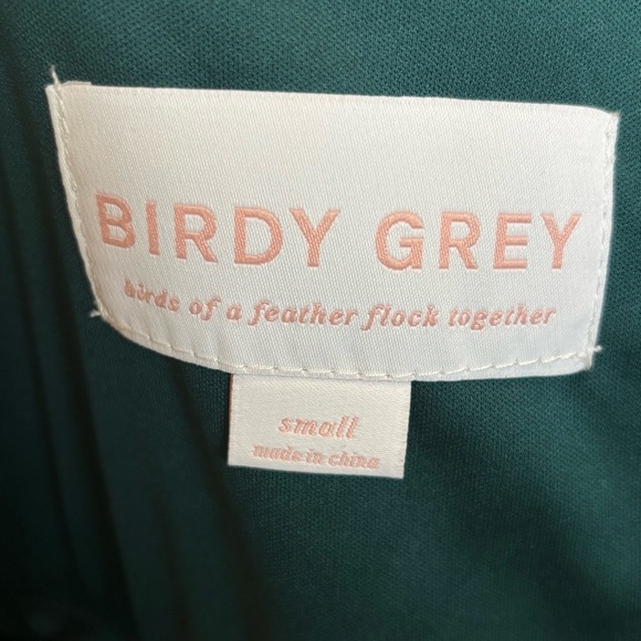 Birdy Grey Gwennie Chiffon Emerald Green Maxi Dress Small NWT - Picture 11 of 14